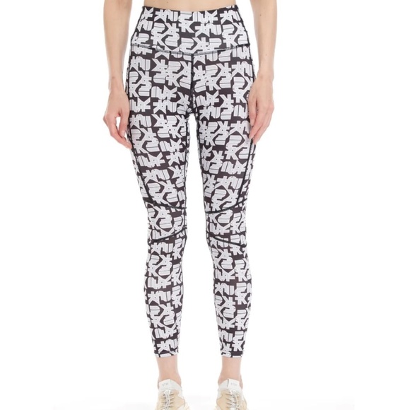 PSK Collective Women's Logo Leggings Black White XXL NWT - Picture 1 of 3